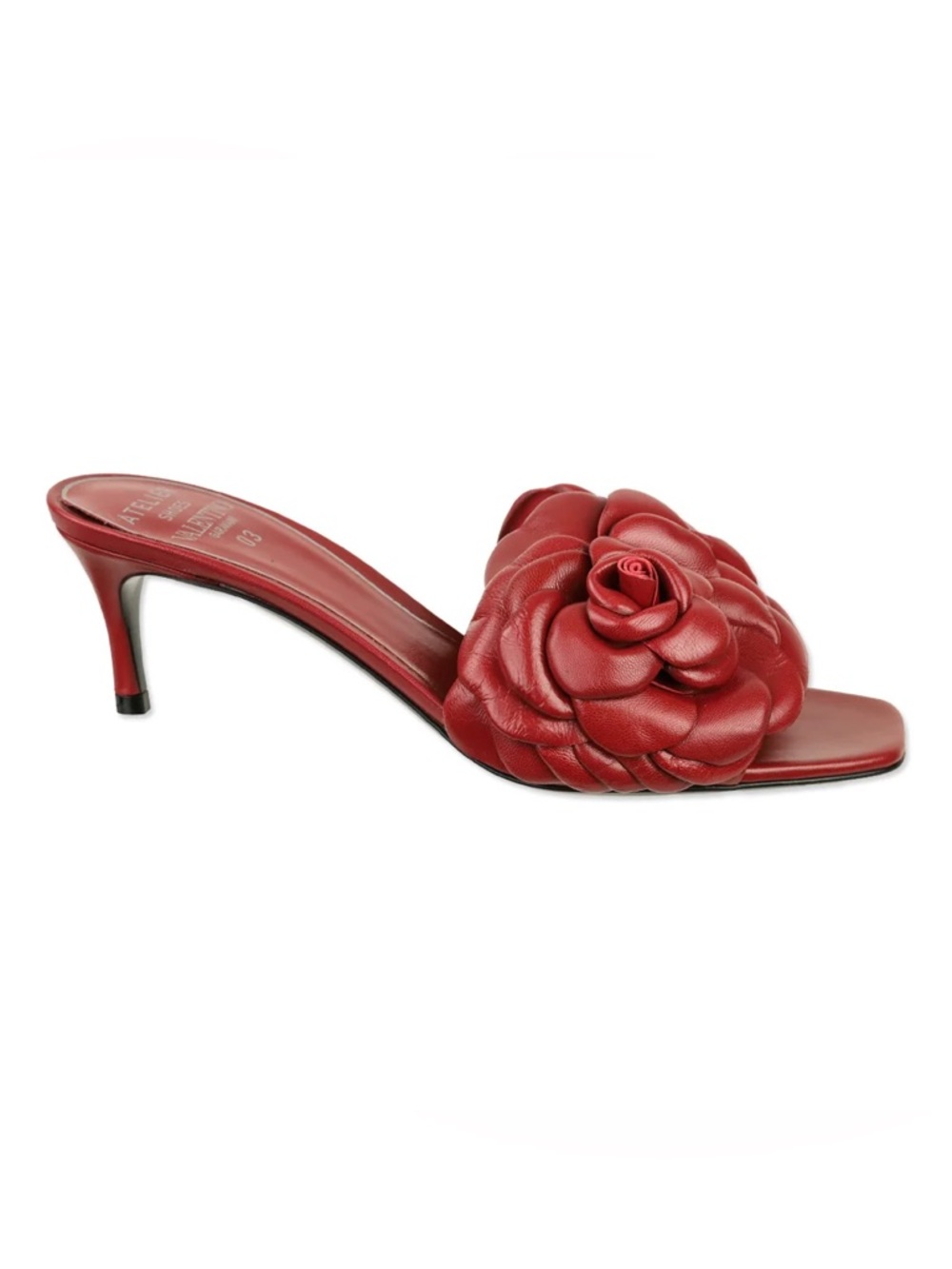 Valentino Garavani Leather Atelier 03 Rose Edition Heeled Sandal